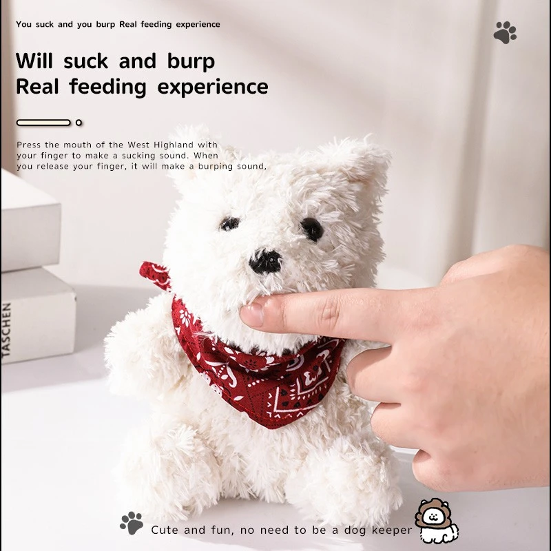 Electric Musical Walking Christmas Interactive Plush Pet Toy